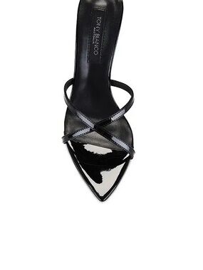 Tony Bianco Megan heel in patent silver size 10 (41 eu)
